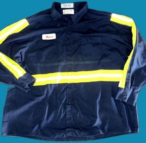 Enhanced Visibility Work Shirt Long Sleeve by Aramark 3XLR